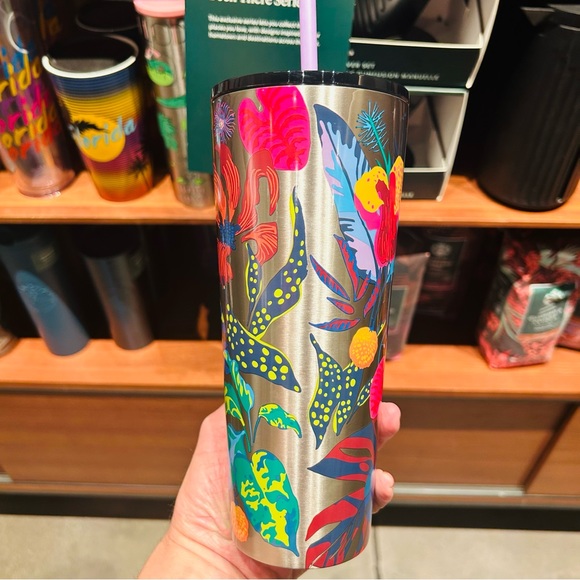 Starbuck Immersive Floral Stainless Tumbler Steel Insulated Cup 24oz New 2023 - Picture 13 of 16